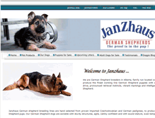 Tablet Screenshot of janzhaus.com